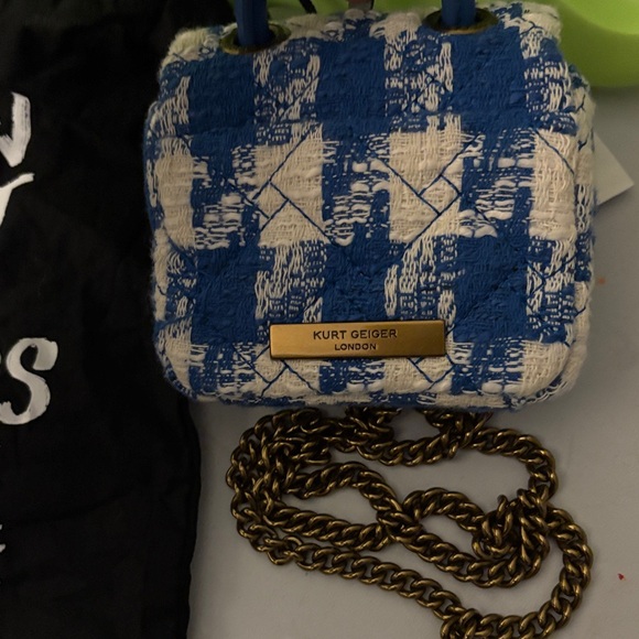 Kurt Geiger Blue and White Patterned Mini Bag - Picture 8 of 8